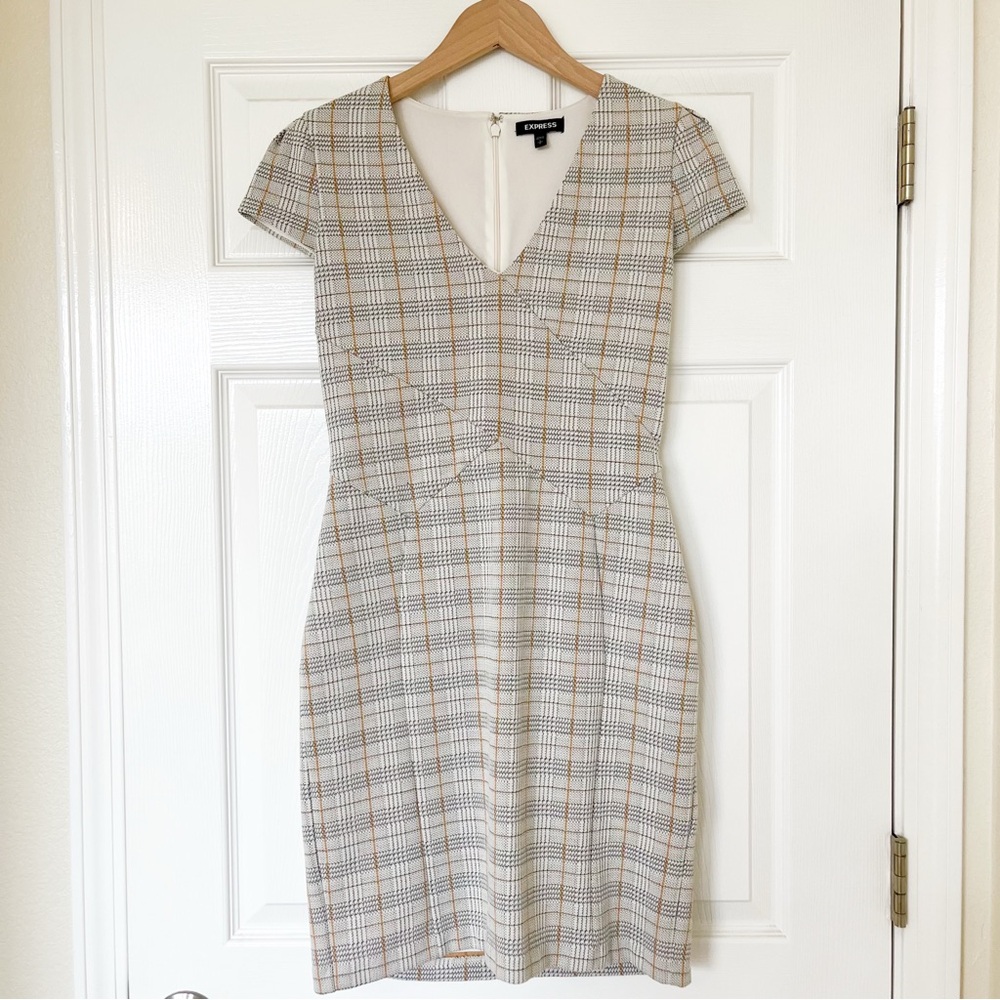 Express Cap Sleeve V Neck Dress Size S
